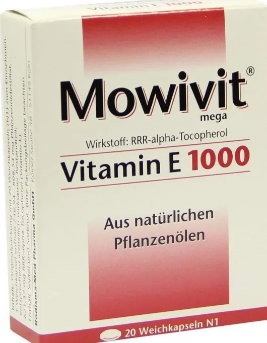 Mowivit Vitamin E 1000 20 Kapseln