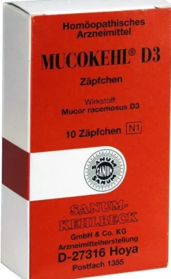 Mucokehl Suppos. D3 10 Zäpfchen