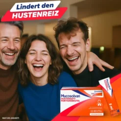 Mucosolvan Hustensaft-Portionsbeutel 15 x 5 ml