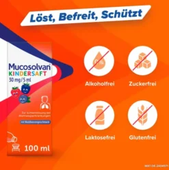 Mucosolvan 100 ml Kindersaft 30 mg je 5 ml