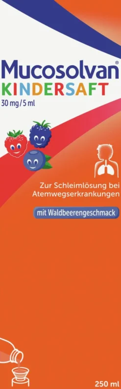 Mucosolvan 250 ml Kindersaft 30 mg je 5 ml