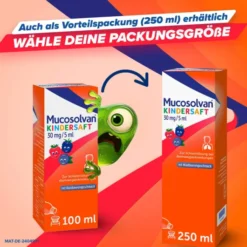Mucosolvan 250 ml Kindersaft 30 mg je 5 ml