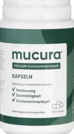 Mucura Flohsamenschalen Kapseln 225 Stück