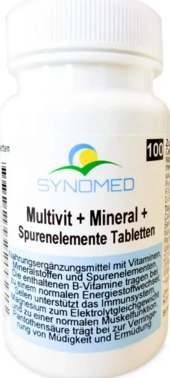 Multivit und Mineral und Spurenelemente Synomed D 100 Tabletten