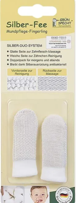 Mundpflege Fingerling Silber-Fee Weiss