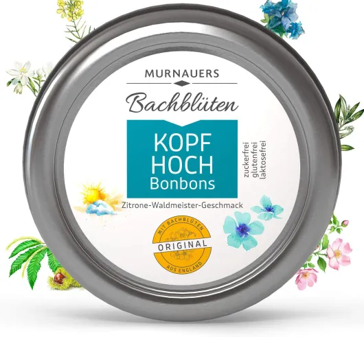 Murnauers Bachblüten Kopf Hoch Bonbons 50 g