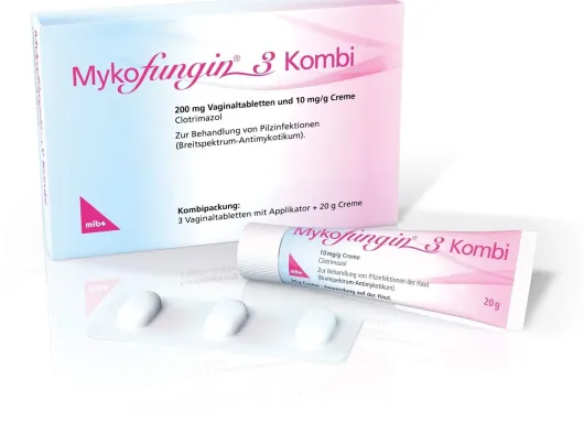 Mykofungin 3 Kombi 200 mg Vaginaltablette + 10 mg Je G Creme
