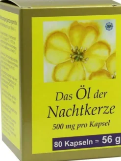 Nachtkerzeöl Kapseln 500 mg 80 Stück