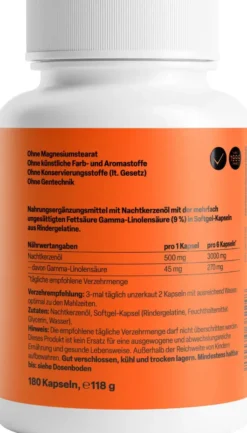 Nachtkerzenöl 180 Kapseln