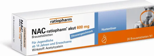 NAC-ratiopharm akut 600 mg 20 Brausetabletten