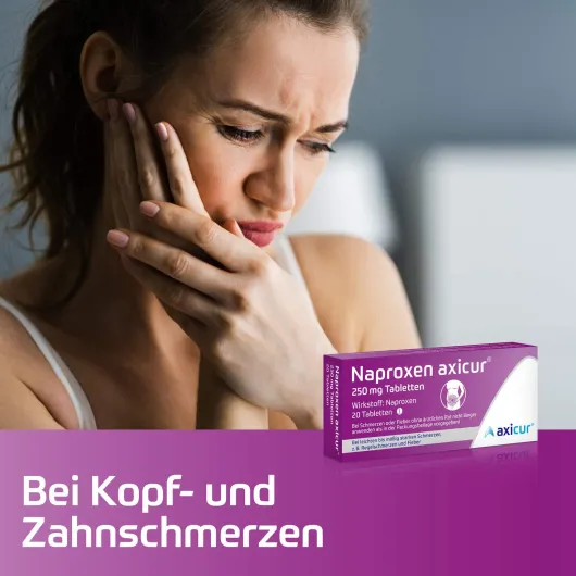 Naproxen axicur 250 mg 20 Tabletten