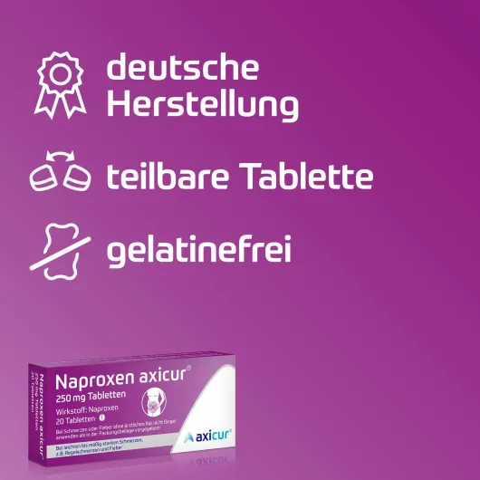 Naproxen Axicur 250 mg 10 Tabletten