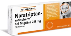 Naratriptan-ratiopharm bei Migräne 2,5 mg 2 Filmtabletten