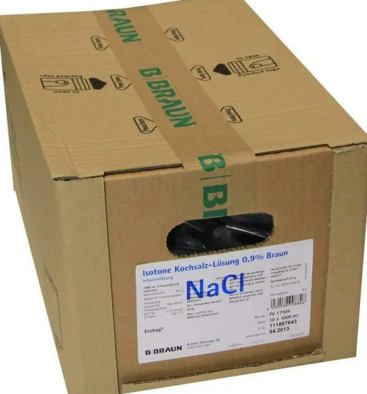 Natriumchlorid Infusionslösung 0,9% Braun Ecobag 10 X 1000 Ml...