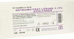 Natrium Citricum 3,13% 10 X 10 ml Ampullen