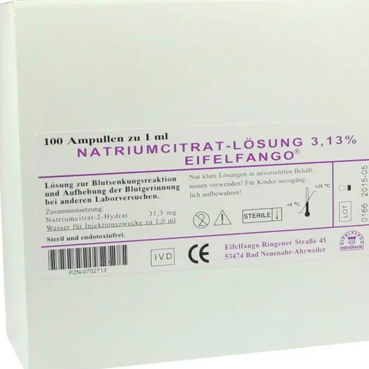 Natrium Citricum 3,13% 100 X 1 ml Ampullen