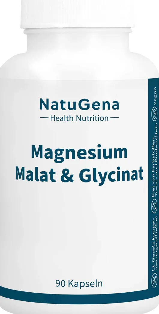 NatuGena Magnesium Malat & Glycinat 90 Kapseln