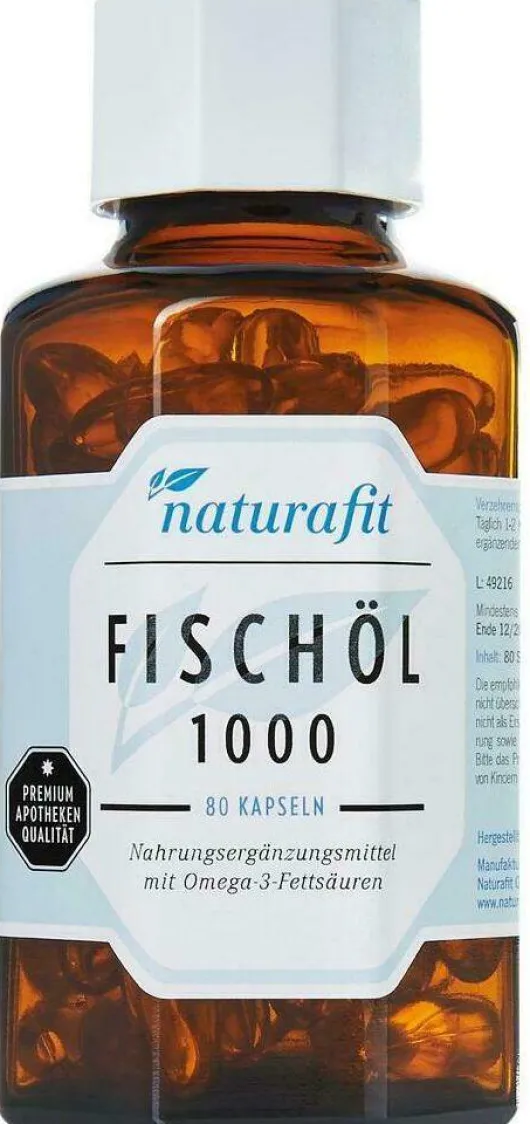 Naturafit Fischöl 1000 mg 80 Kapseln