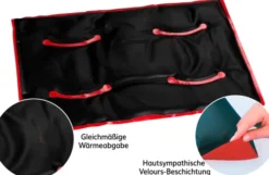 Naturmoor-Gel Maxi Kissen rot mit Velours