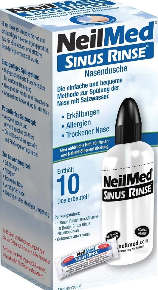 Neilmed Sinus Rinse Nasendusche + Nasenspülsalz 10 Dosierbeutel