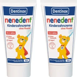 Nenedent Kinderzahncreme ohne Fluorid 0-6 Jahre 2 x 50 ml