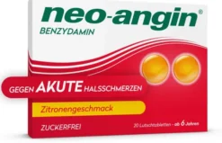 Neo angin Benzydamin Zitrone 20 Lutschtabletten