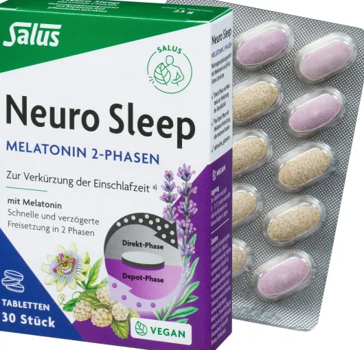 Neuro Sleep Melatonin 2-Phasen Tabletten Salus 30 Stück