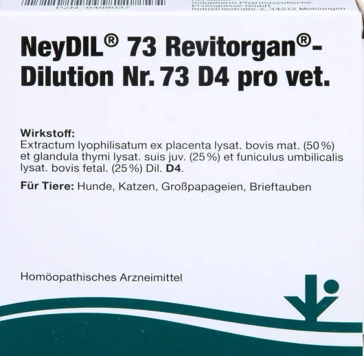 Neydil Nr.73 Revitorgan Dilution D 4 Pro Ampullen vet. 5 X 2 ml