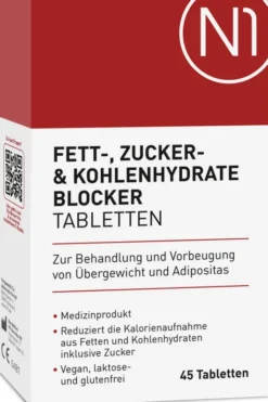 N1 Fett- Zucker- & Kohlenhydrate Blocker 45 Tabletten