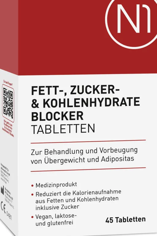 N1 Fett- Zucker- & Kohlenhydrate Blocker 45 Tabletten