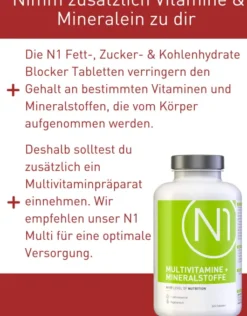 N1 Fett- Zucker- & Kohlenhydrate Blocker 45 Tabletten