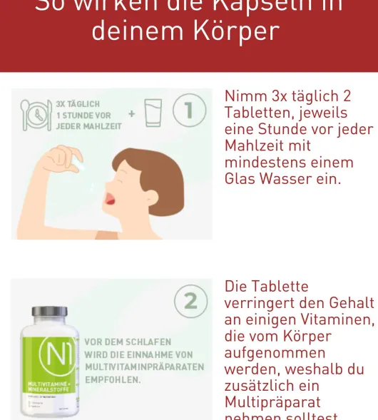 N1 Fett- Zucker- & Kohlenhydrate Blocker 45 Tabletten