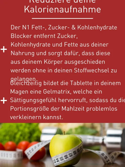 N1 Fett- Zucker- & Kohlenhydrate Blocker 45 Tabletten