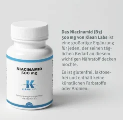 Niacinamid B3 500 mg 100 Kapseln