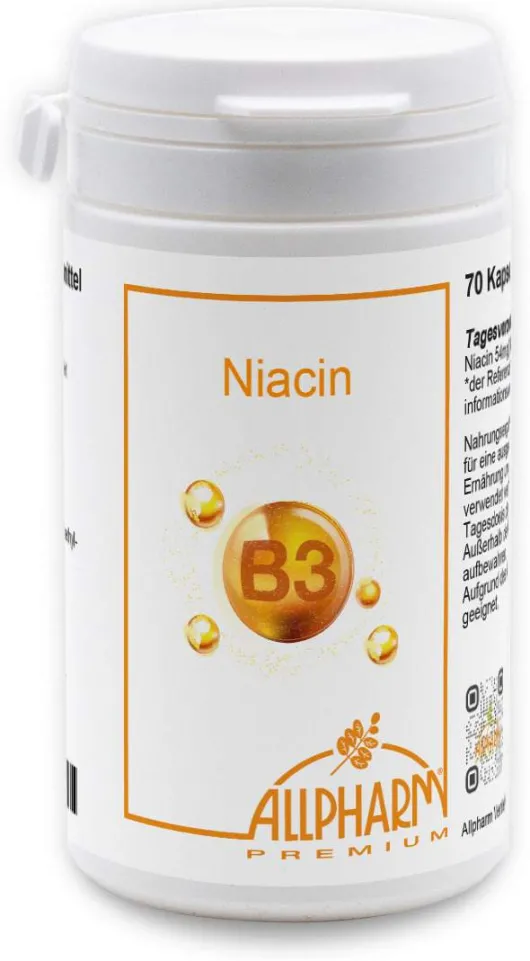 Niacin Vitamin B3 70 Kapseln
