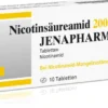 Nicotinsäureamid 200 mg Jenapharm 10 Tabletten