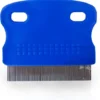 Nissenkamm Metall Blauer Griff