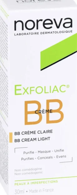 Noreva Exfoliac Getönte Bb-Creme Hell 30 ml