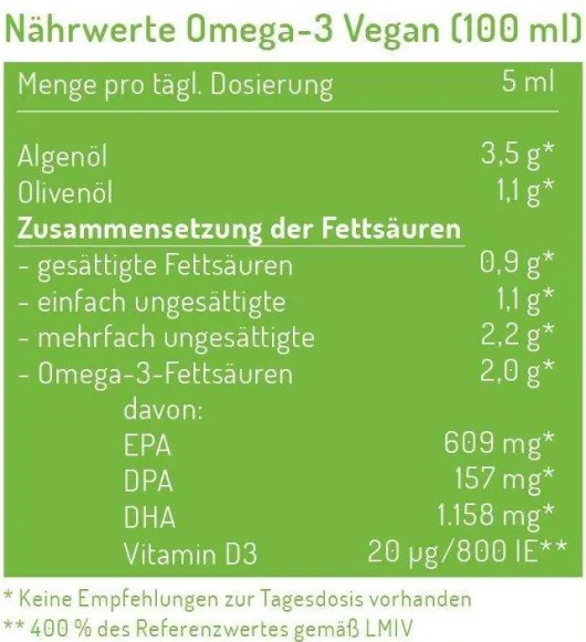 Norsan Omega-3 vegan flüssig 100 ml