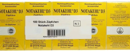 Notakehl D 3 Suppositorien 100 Zäpfchen