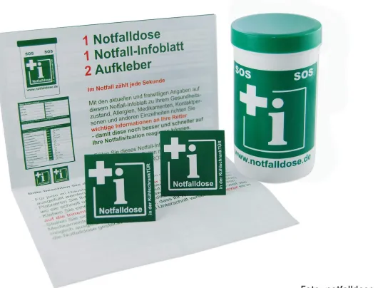 Notfalldose Set 1 Stück