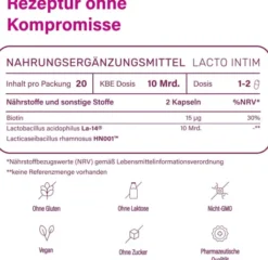 Nupure Lacto Intim 20 Magensaftresistente Kapseln