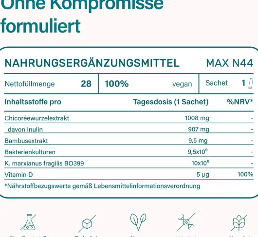 Nupure probadent MAX N44 und Vitamin D3 28 Beutel