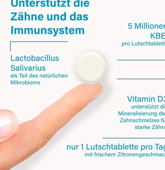 Nupure Probadent Probiotikum Mundflora Lemon 90 Lutschtabletten