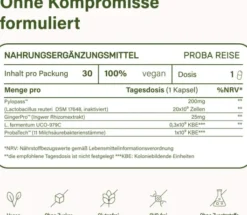 Nupure proba reise Magen Darm Komplett 30 Kapseln