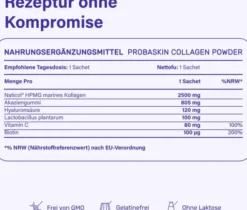 Nupure Probaskin Kollagen Pulver + Bakterienkulturen 28 X 4,5 G