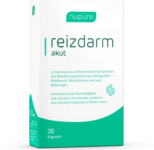 Nupure Reizdarm Akut bei Blähungen 30 Kapseln