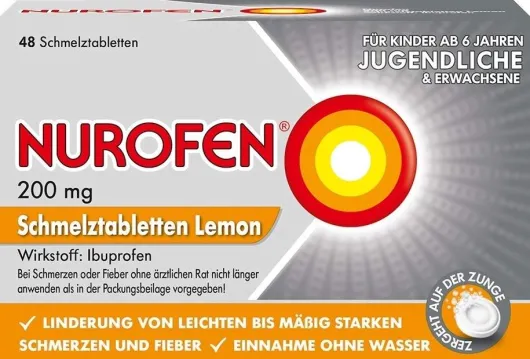 Nurofen 200 mg Schmelztabletten Lemon 48 Stück