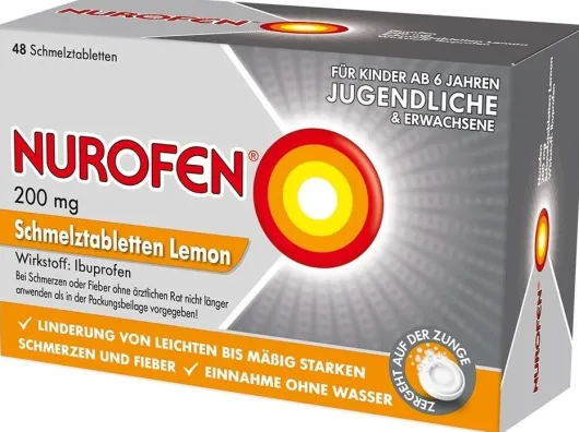 Nurofen 200 mg Schmelztabletten Lemon 48 Stück