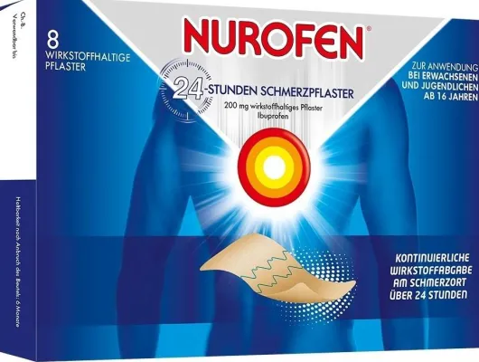 Nurofen 24-Stunden Schmerzpflaster 200 mg 8 Stück